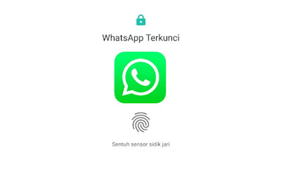 cara kunci whatsapp dengan sidik jari