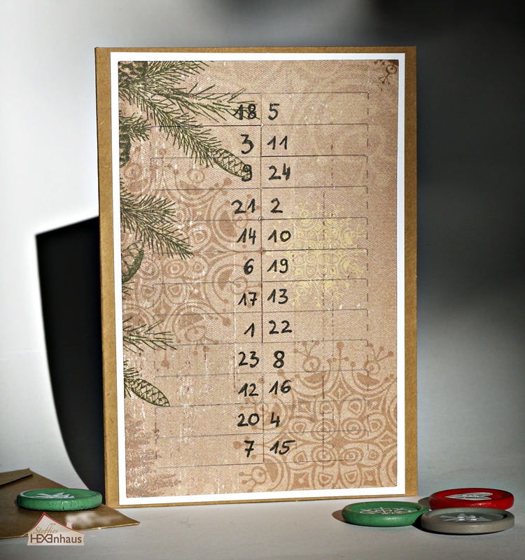 Steffies Hexenhaus: Adventskalender-Karte