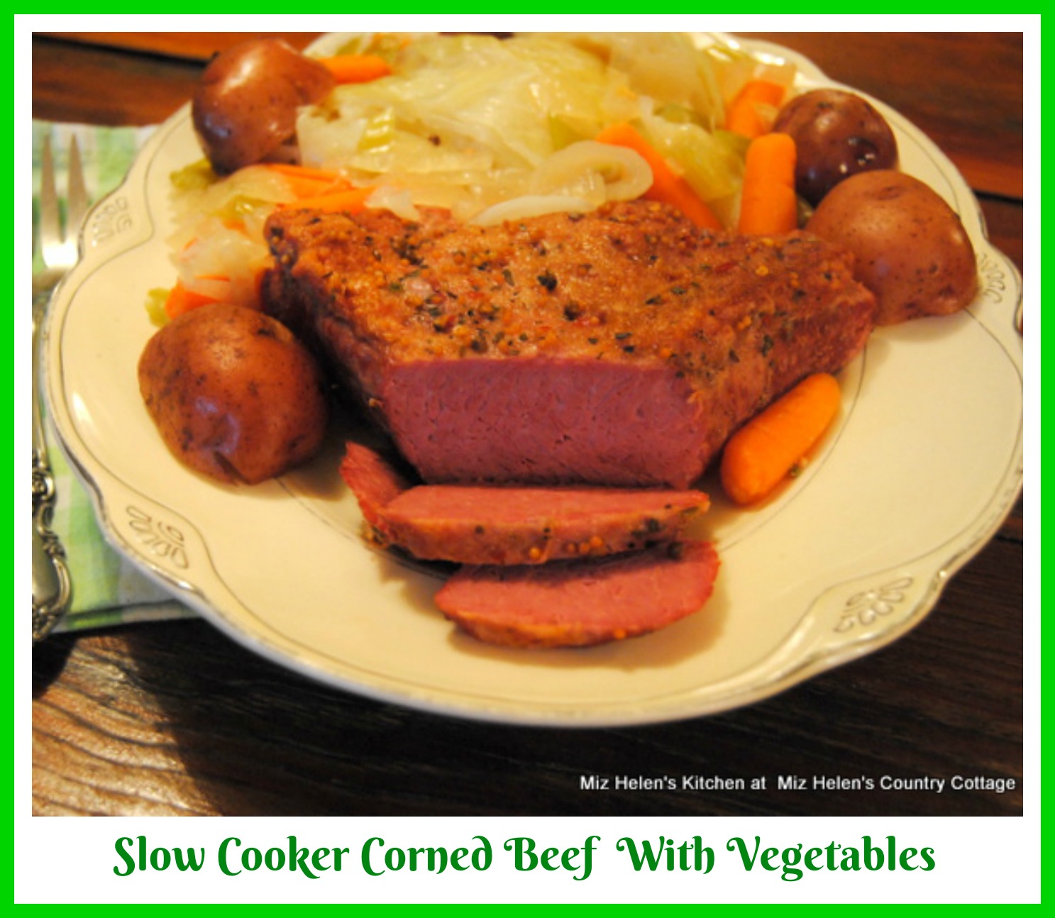 Slow Cooker Corned Beef With Vegetables