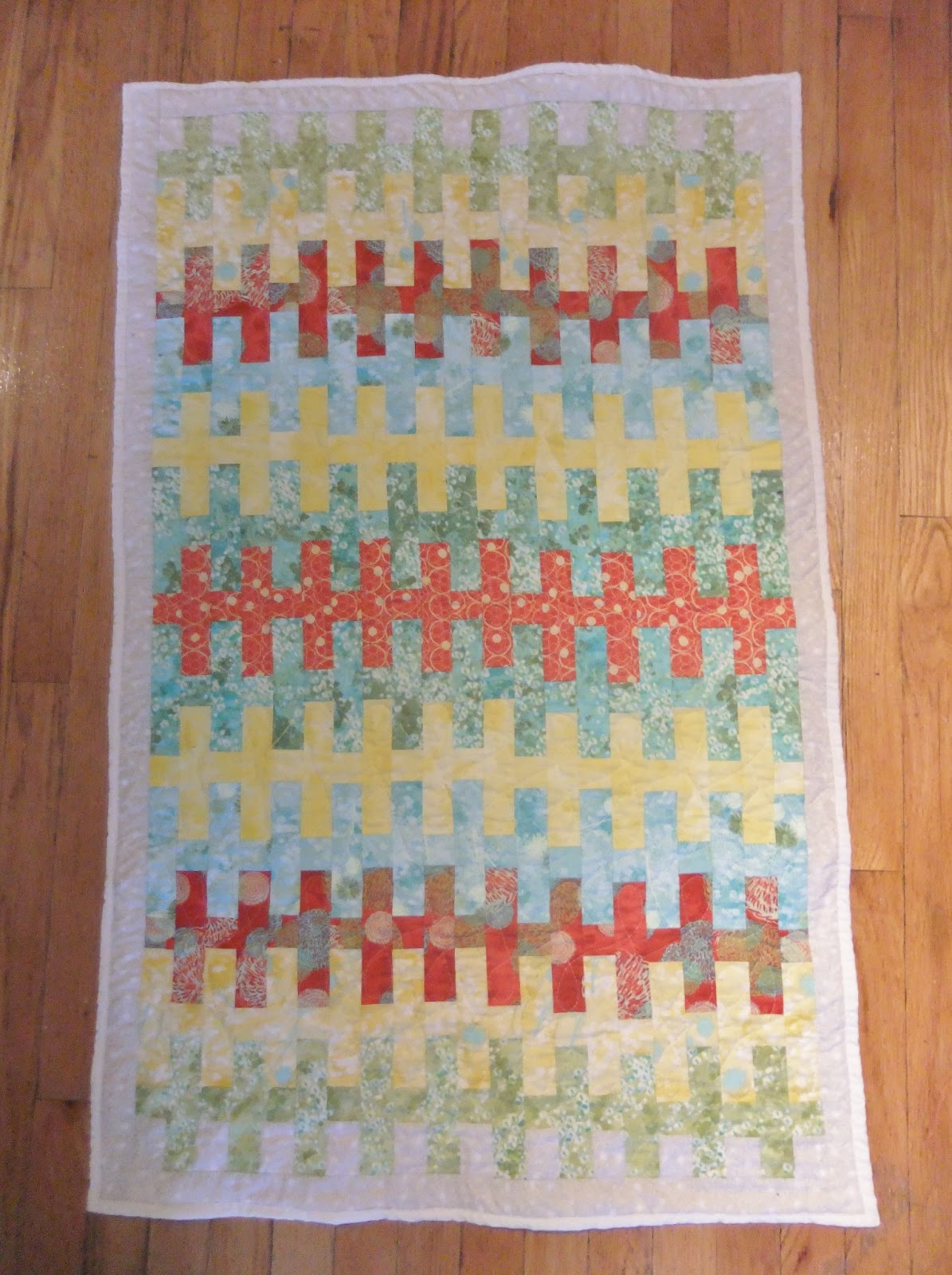 quiltygoodness Garden Gate Quilt finished