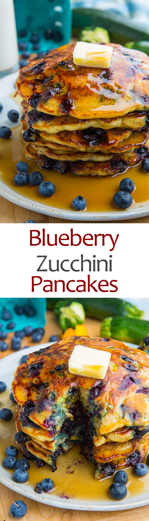 Blueberry Zucchini Pancakes Recipe on Closet Cooking