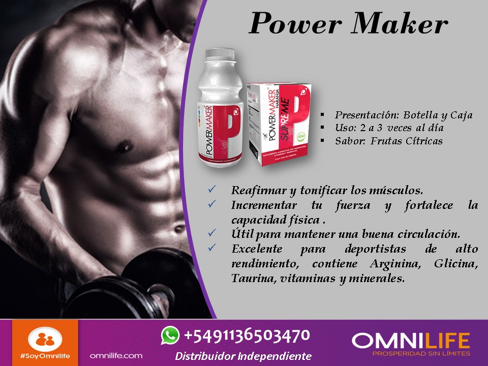 Productos Omnilife Power Maker Beneficios Omnilife Buenos Aires Nutrición