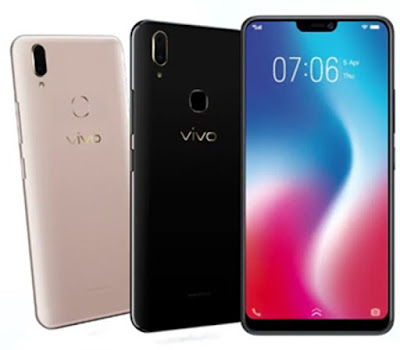 Spesifikasi Vivo V9 Spesifikasi Vivo V9 Vivo V9 memiliki bahasa desain yang sangat jelas terinspirasi oleh iPhone X. Dan sepertinya, setiap smartphone Android yang rilis tahun ini kemungkinan akan memiliki desain yang sama. Vivo V9 menjadi smartphone Android pertama dengan notch (poni) untuk pasar Indonesia. Mungkin sebagian pengguna menganggap desain layar berponi agak mengganggu ketika menatap layar, tapi sepengalaman Selular, notch tidak benar-benar menghalangi saat menonton video maupun bermain game. Apalagi, Vivo sudah mengoptimalkan perangkat lunak Vivo V9 sehingga bar status di bagian atas layar sudah mengakomodasi poni dengan pembagian waktu di sebelah kanan dan baterai di sudut kiri. Tombol power dan volume rocker tersusun apik di sayap kanan, sementara tiga slot kartu (2 nano SIM – 1 microSD) tersedia di satu pintu masuk. Port charging jenis micro USB terpahat di bawah bersama jack audio 3,5 mm, speaker, dan mikrofon. Selanjutnya, untuk sistim operasinya, handphone Vivo 4G LTE terbaru ini juga sudah menggunakan sistim operasi android terbaru, Android 8.1 atau Android Oreo dengan User Interface Funtouch OS 4.0. Kelebihan lain dari Vivo V9 ini adalah pada sektor kameranya. Karena, pada kamera belakangnya dilengkapi dengan dua kamera sekaligus serta untuk kamera depannya memiliki resolusi yang cukup besar. Kamera belakangnya memiliki desain seperti iPho