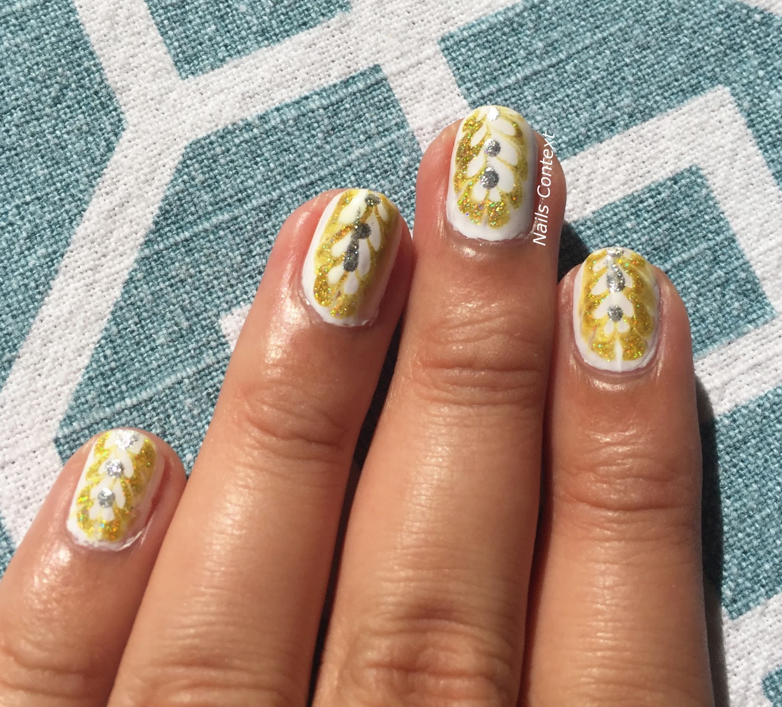 Nails Context Yellow Drag Marble Nails