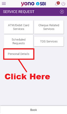 how to update email address in sbi account