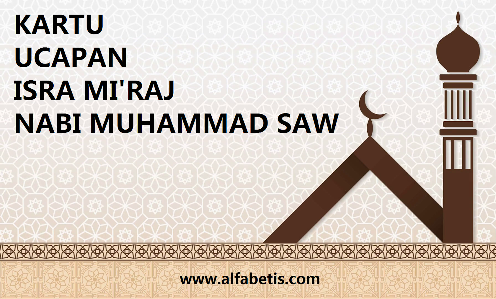 kartu kata-kata isra mi'raj nabi muhammad terbaik dan paling menarik