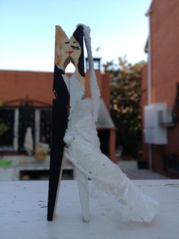 Pinzas de madera recicladas