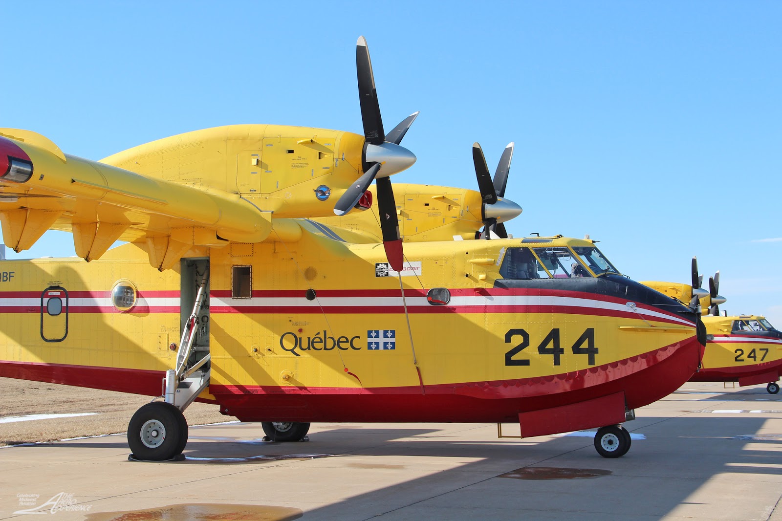 The Aero Experience Canadian Fire Fighting Aircraft Make Stop at St