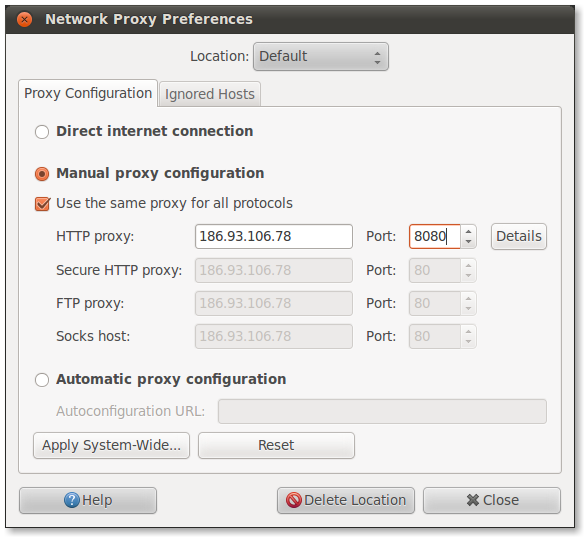 How To Change Your Country By Using Proxy in Ubuntu.