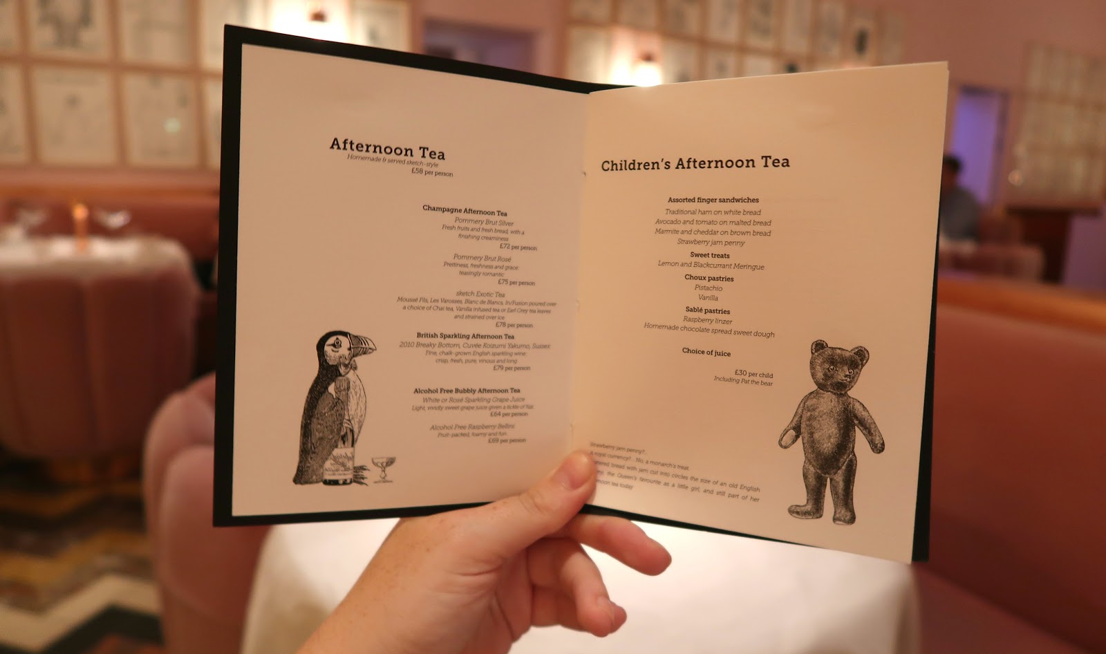 sketch Gallery, Afternoon Tea Mayfair, London Brogan Tate xo