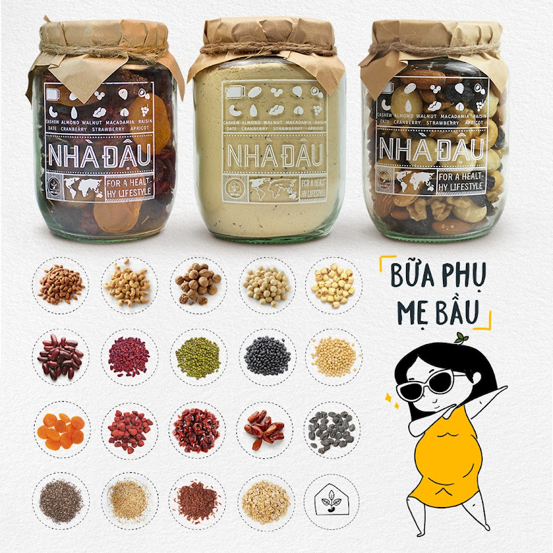 [A36] Top 5 loại hạt giúp Mẹ Bầu tháng cuối ngừa thiếu dinh dưỡng