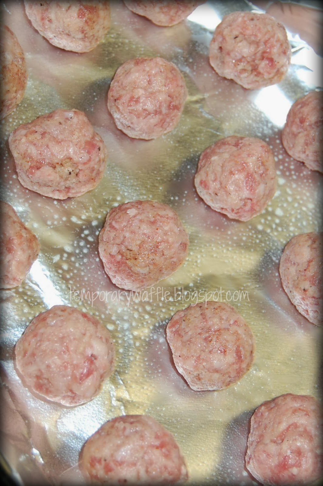 Temporary Waffle Simple Homemade Meatballs