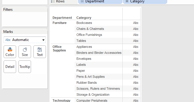 Tableau Workaround Removing Abc Placeholder Text