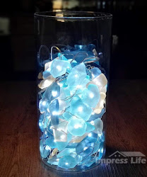 string lights seaglass coastal display nautical decor beach glass sea christmas crafts diy mood amazon