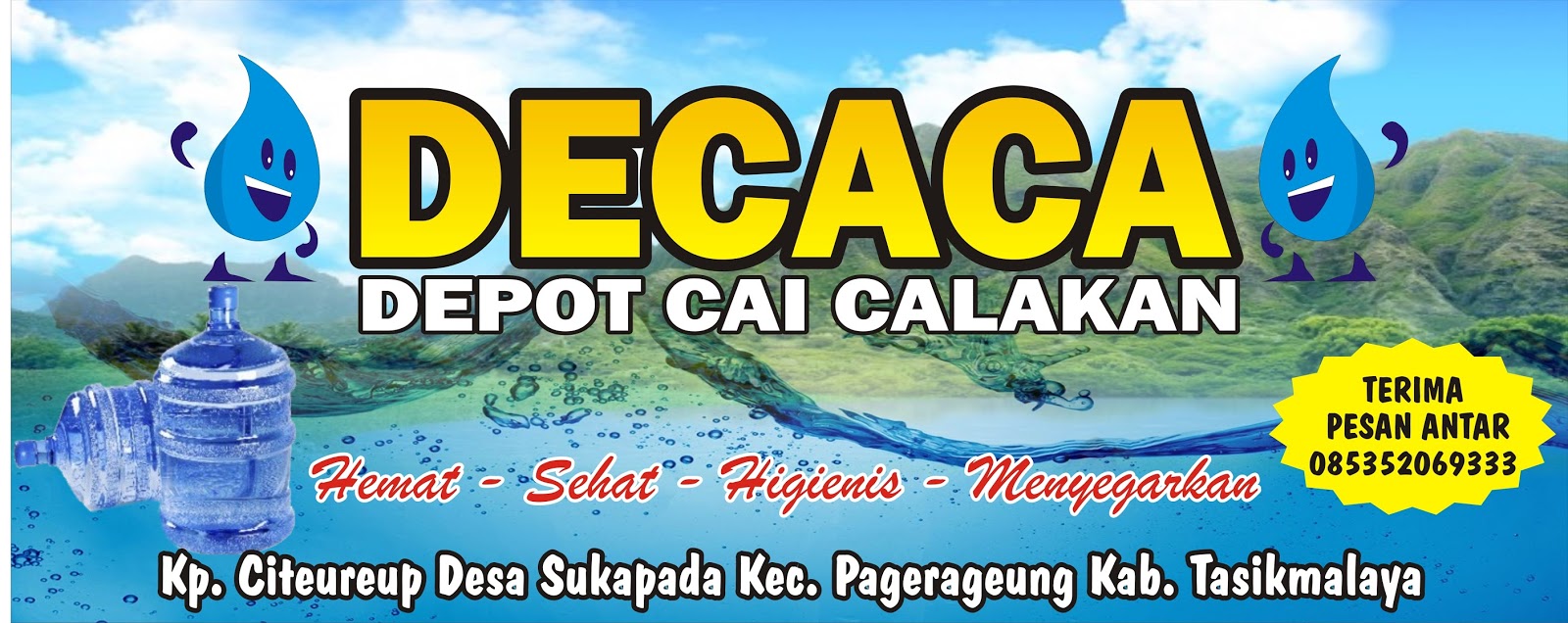 Gambar Spanduk Air Isi Ulang