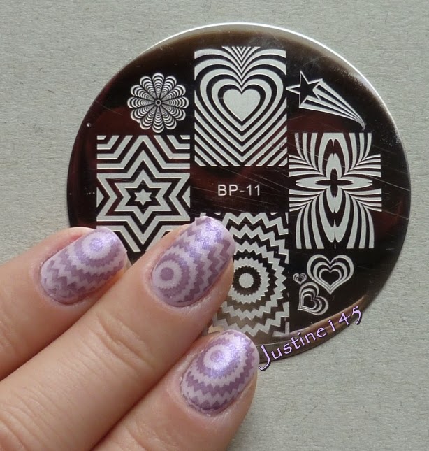 Justine145: recenzja płytki BP-11 (stamping plate review) + manicure