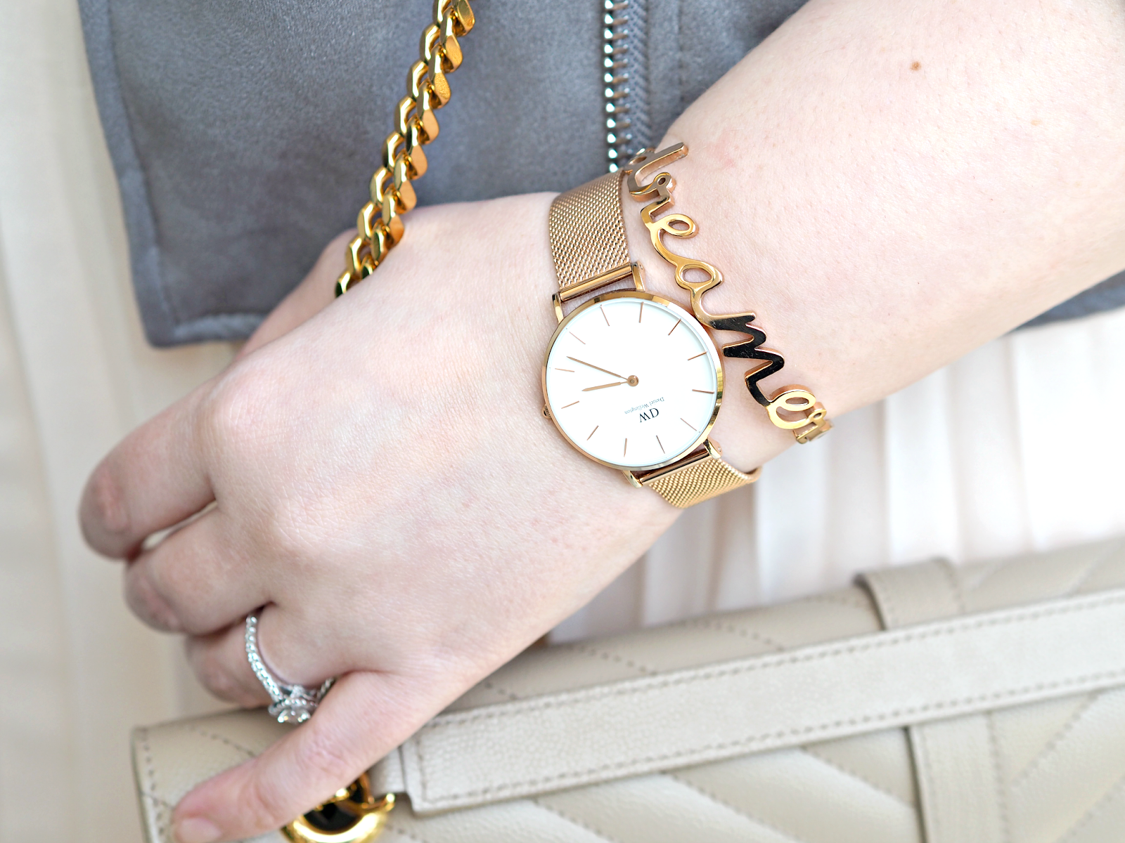 OOTD: Spring Has Sprung (A Blush Toned Outfit & A New Watch From Daniel Wellington)