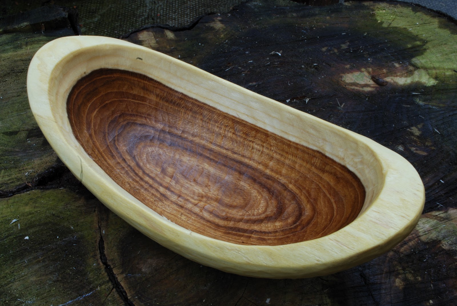Simon Hill Green Wood Carving Laburnum Bowl