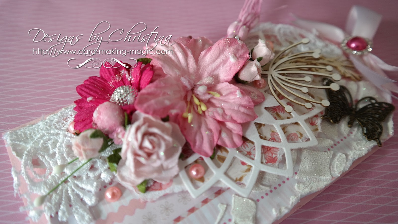 Flowers, Ribbons and Pearls Beautiful Tags