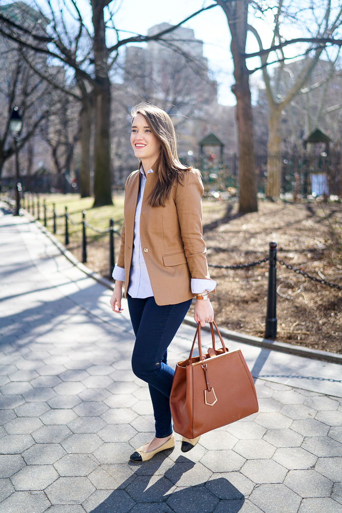 Krista Robertson, Covering the Bases,Travel Blog, NYC Blog, Preppy Blog, Style, Fashion Blog, Travel, Fashion, Style, Must Have Designer Items, Classic Fashion Pieces, Chanel Flats, Chanel, J. Crew, Blazers, Spring Style, Spring Fashion, Preppy Looks