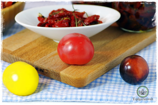 Gartenblog Topfgartenwelt Antipasti: vom Garten auf den Teller - Tomaten konservieren