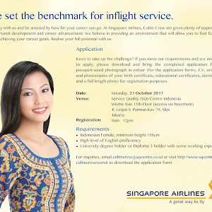 Jakarta Walk In Interview Female Cabin Crew Singapore Airlines