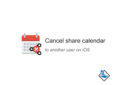 Cancel sharing calendar to another