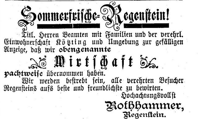 Kotztinger Geschichte N Kotzting Im Jahre 1906