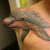 3D DOLPHIN TATTOO ON SHOULDER 