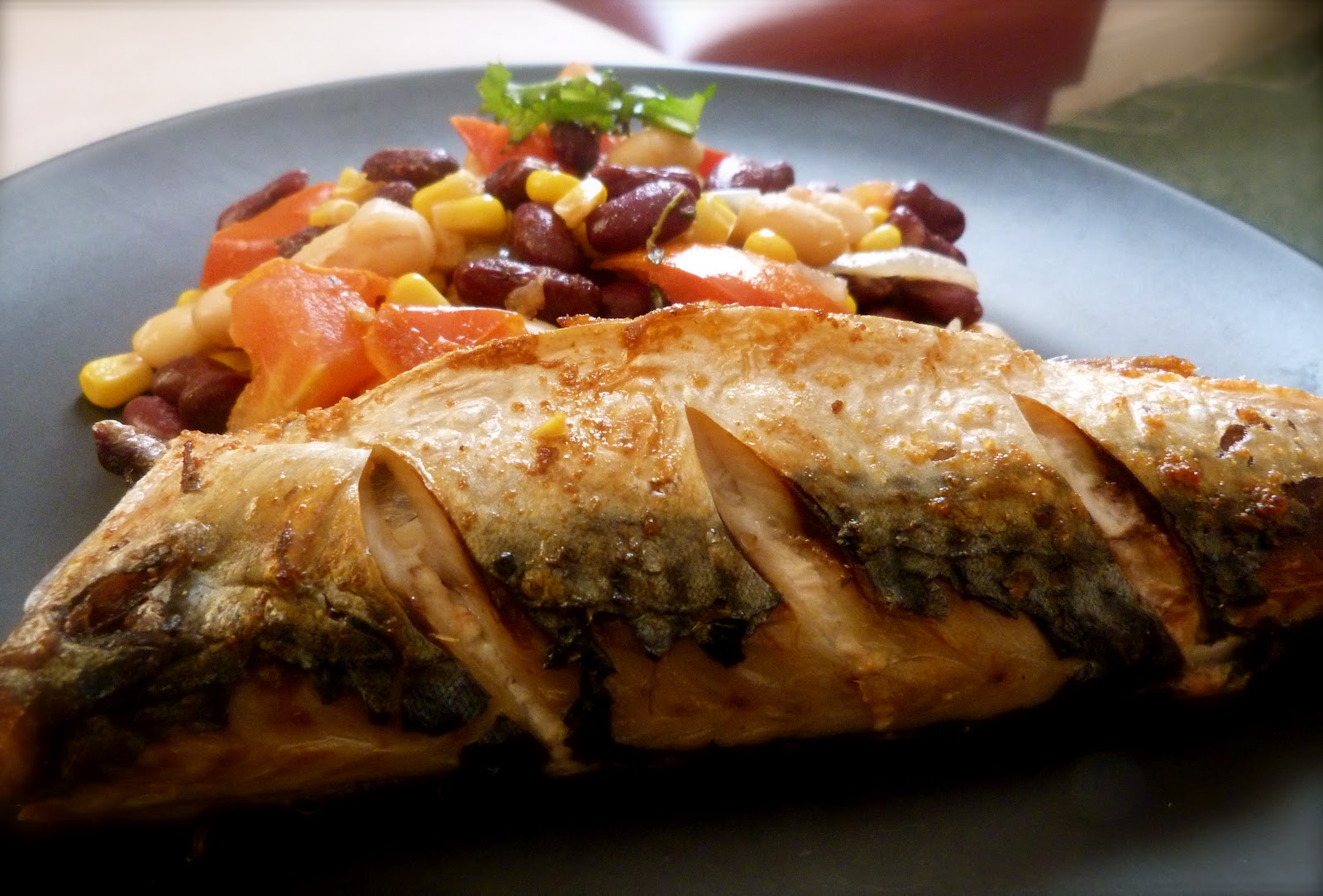 AFRILIGHT BELLE'S KITCHEN GRILLED MACKEREL + BEANS