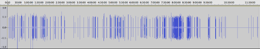 [Image: Screenshot of Audacity showing an audio file over eleven hours long.]