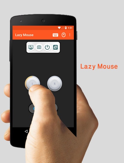 تطبيق lazy mouse 