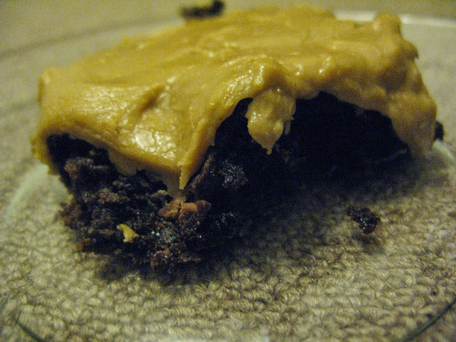 Laura's Culinary Adventures Brownies with Caramel Kisses and Caramel