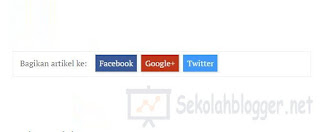 Social Media Share Button Style 1