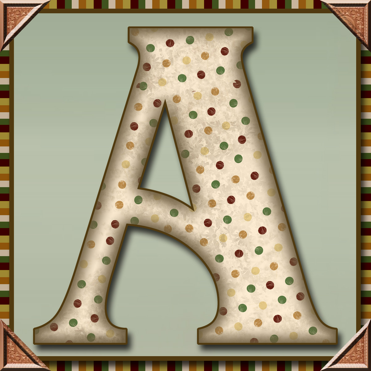 GRANNY ENCHANTED'S BLOG: "Aged Tan Dots" JPG Free Scrapbook Alphabet