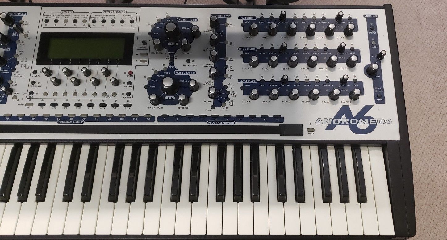MATRIXSYNTH Alesis A6 Andromeda Keyboard Synthesizer