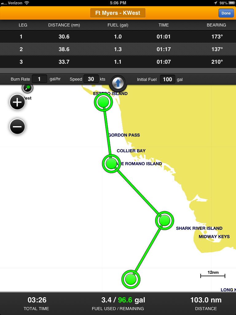 iMarine Apps Garmin BlueChart Mobile Trip Planning App