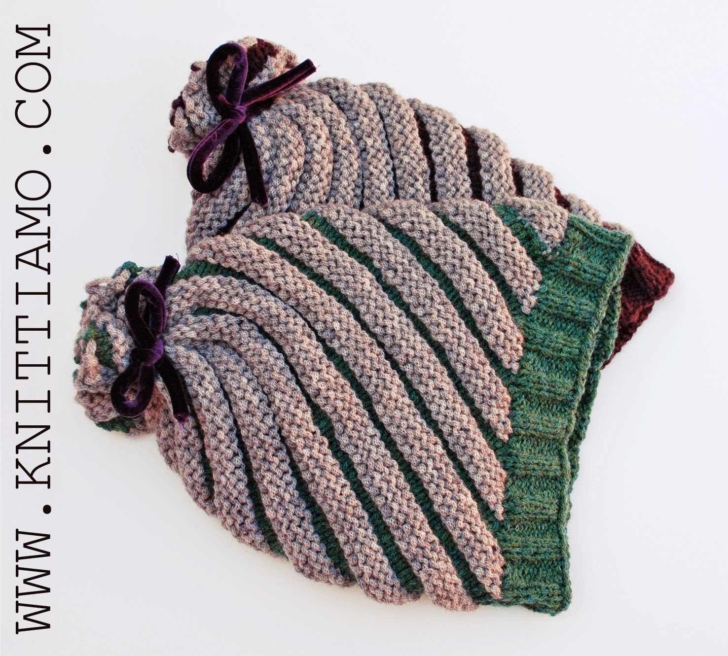 Berretto Spiral. Flaming Spine Light Cotton Beanies Black