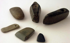 Topoare de piatra de la Brebeni(Olt).Muzeul Judetean Olt