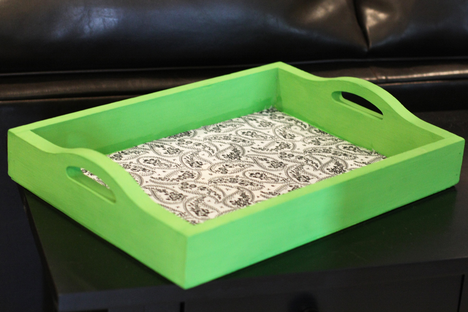 Upcycled serving tray