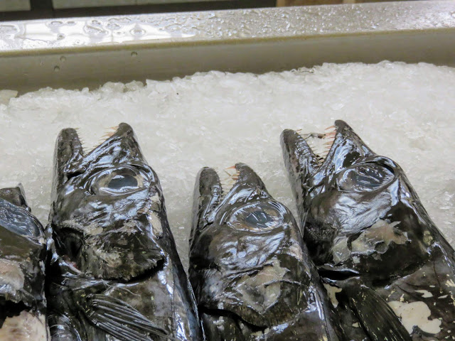 Madeira Food: black scabbardfish (espada) at Mercado dos Lavradores on Funchal