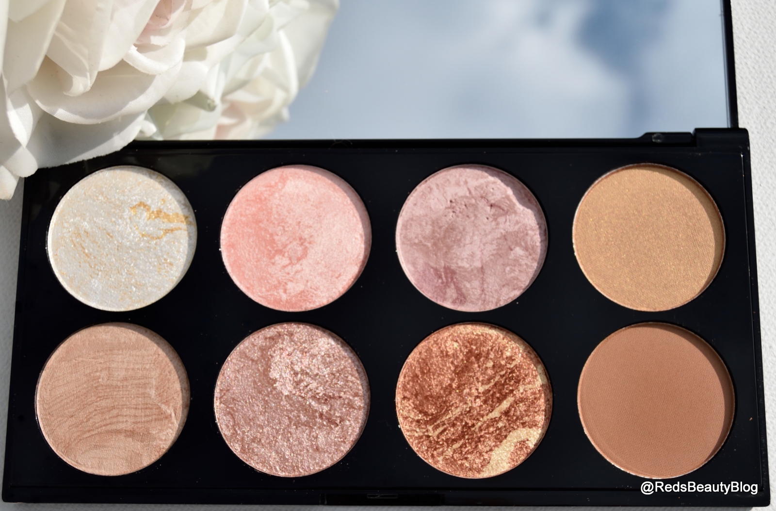 Makeup Revolution Ultra Blush Palette in Golden Sugar Mrs Red's
