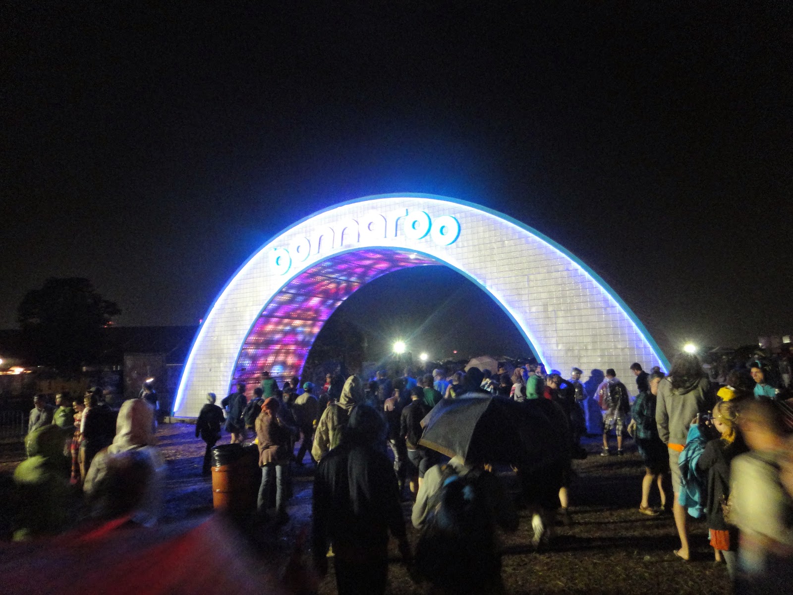 Bonnaroo Arch at Night 2012