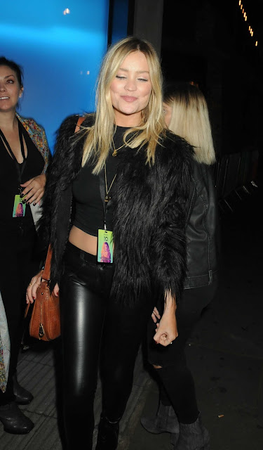 Lovely Ladies in Leather: Laura Whitmore in leather pants