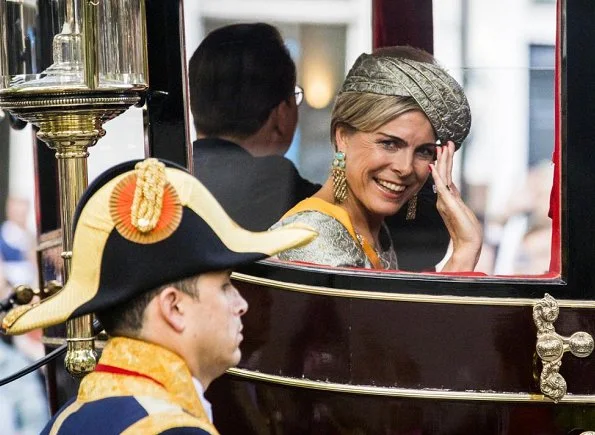 King Willem-Alexander, Queen Maxima, Princess Laurentien and Prince Constantijn attend the opening of the Prince's Day 201. Maxima wore Natan dress7