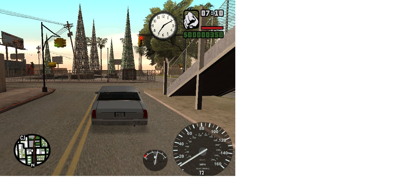 World of GTA Speedometer+Tanki bensin GTASA