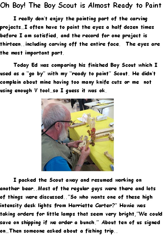 Long Island Wood Carvers Association My Boy Scout!