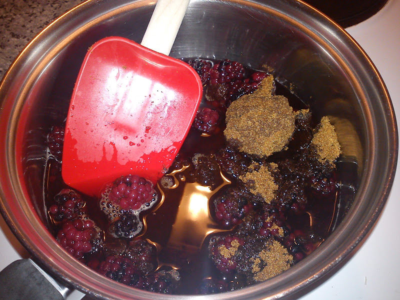 Kitchen of Kiki Blackberries in white port