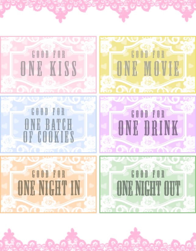 Valentine coupon ideas Valentine Coupons | A Blackbird's Epiphany - UK Women's Fitness and