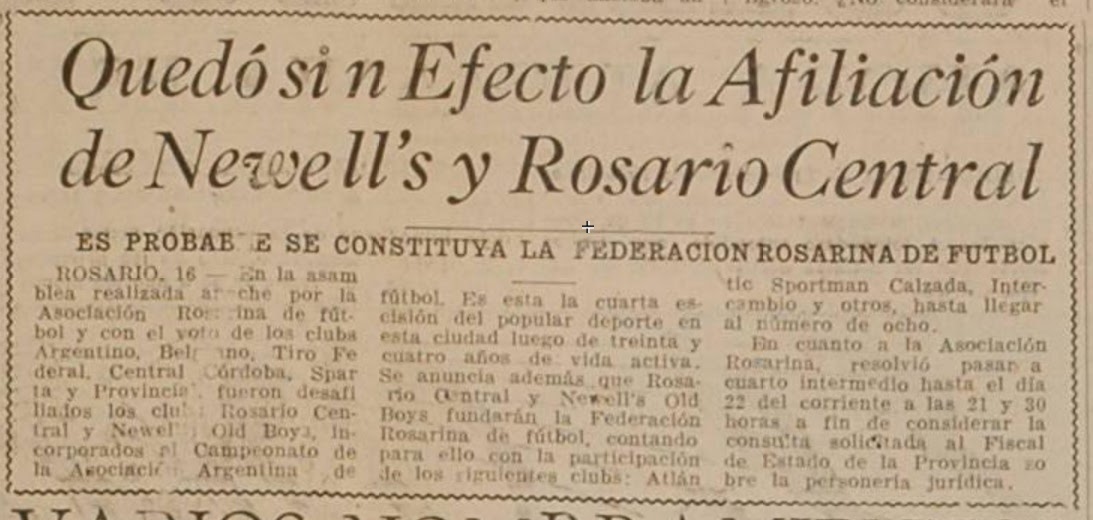 Historia del mas Popular Campeonato 1939 (1ª Rueda).